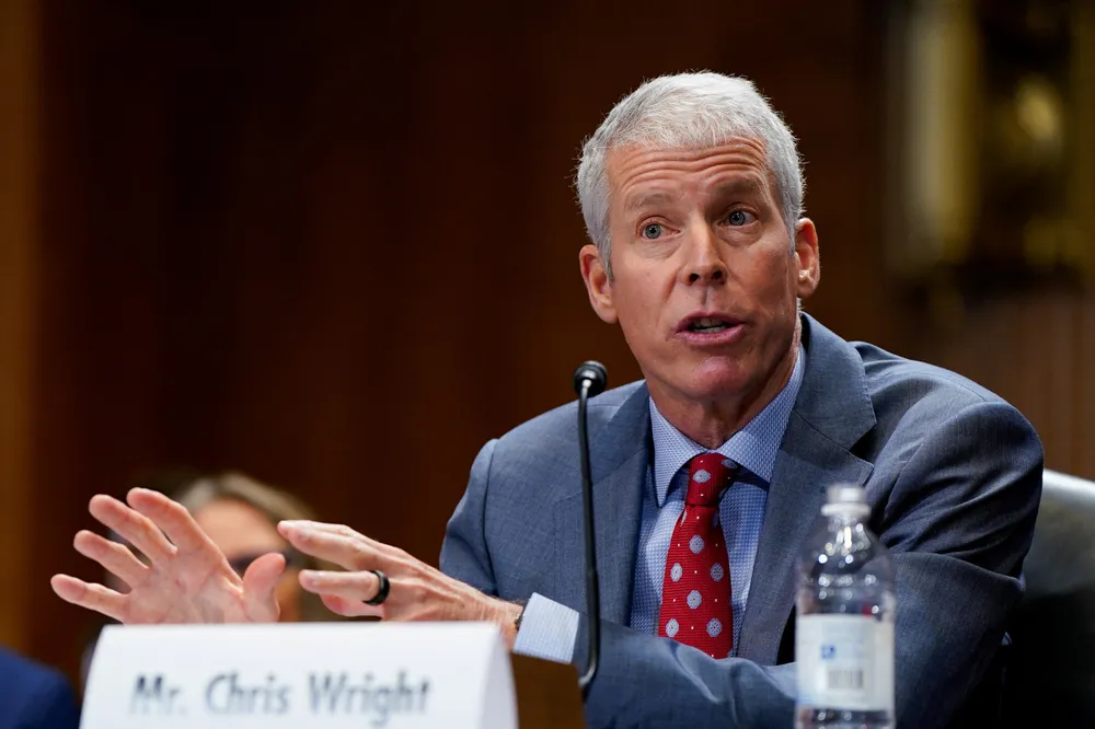 Chris Wright, US President-elect Donald Trump’s nominee to be secretary of energy, testifies during a Senate Energy and Natural Resources Committee confirmation hearing on Capitol Hill in Washington, US, on Wednesday, 15 January 2025.
