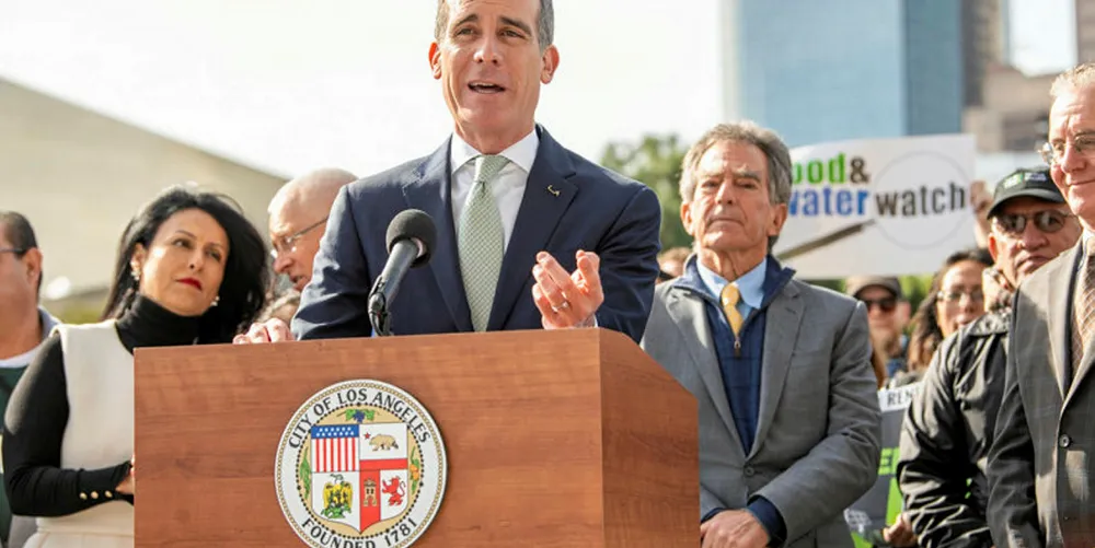 Los Angeles Mayor Eric Garcetti