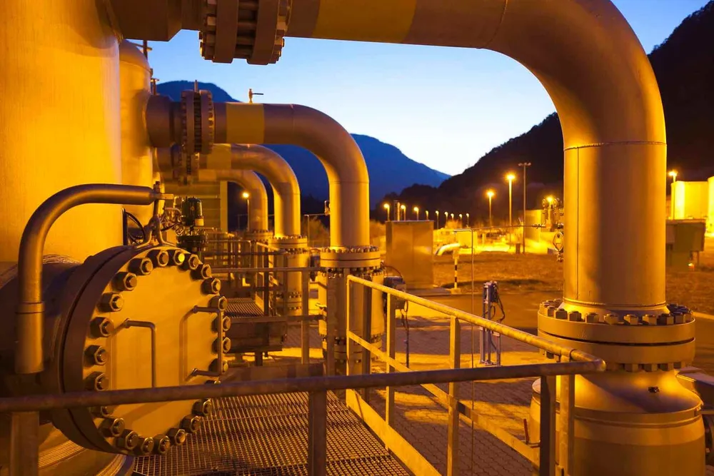 A compressor station for natural gas operated by Snam