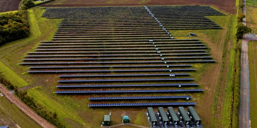 Anesco's Clayhill solar and battery project in Milton Keynes.