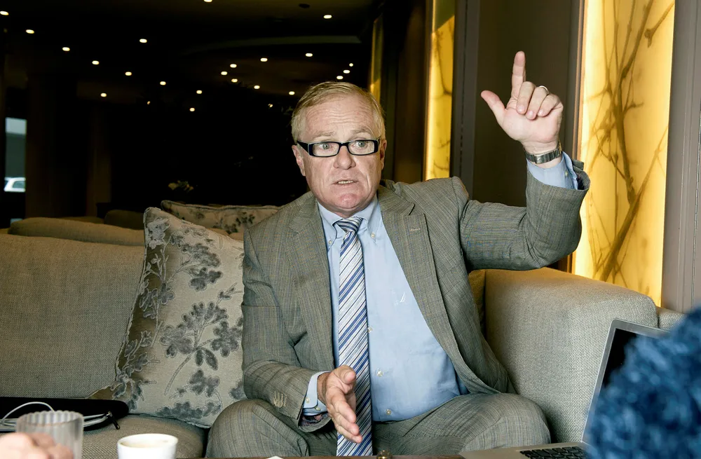 Michael Binnion, sjef i det Oslo Børs-noterte skiferoljeselskapet Questerre. Foto: Elin Høyland