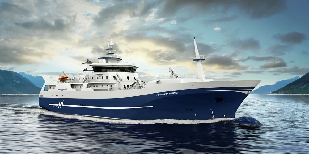 Slaktebåten «Norwegian Gannet» fra Hav Line Gruppen.