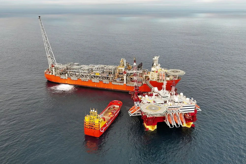 The Skarv FPSO and the Floatel Endurance at the Skarv field, Norway