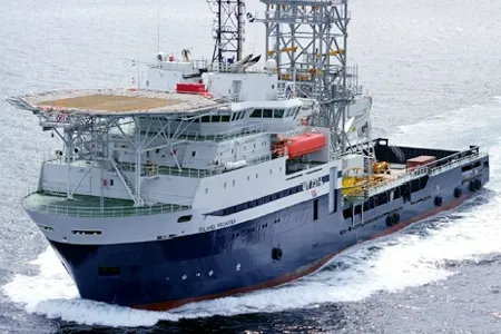 Vessel: Aker has worked from Island Offshore's MOU Island Frontier since 2006.