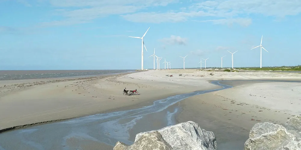 Goldwind refurbished turbines in the Morgado wind farm in Ceará, Brazil.