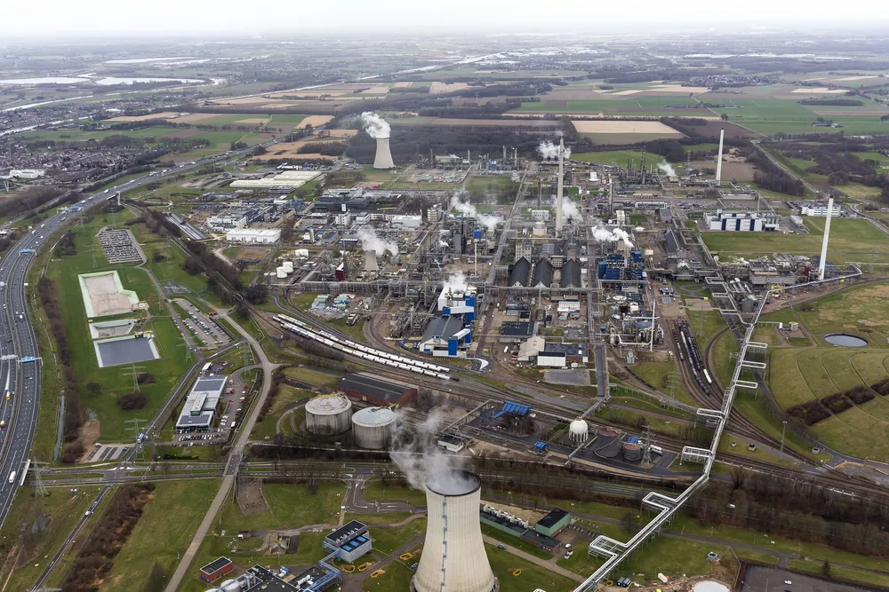 An aerial view of the Chemelot industrial park, where the waste-to-hydrogen plant would be sited.