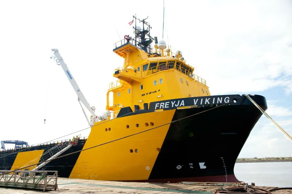 Docked: PSV Freyja Viking