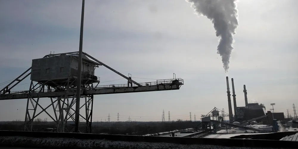 Smoke rises from a coal-fired power plant in Romeoville, Illinois.
