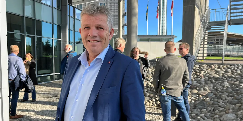 Fiskeri- og havminister Bjørnar Skjæran, her avbildet under årsmøte til Nord Fiskarlag.