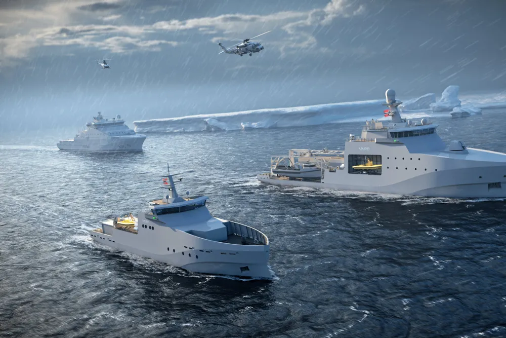 Vards forslag til militære fartøy i den nye Resilience-serien.