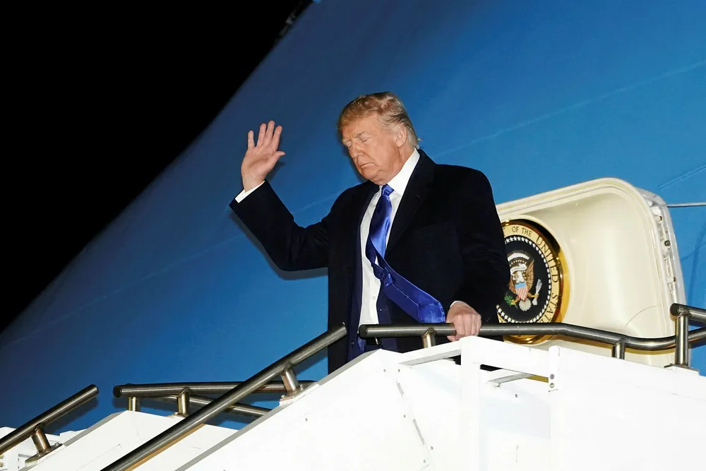 Making waves: US President Donald Trump's threat to cut off US funds for Iraq could have a severe affect on the Middle East country's stability