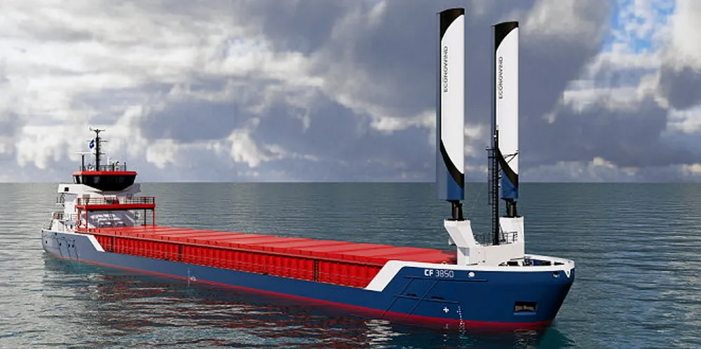 The Damen combi freighter design for Gerdes Green.