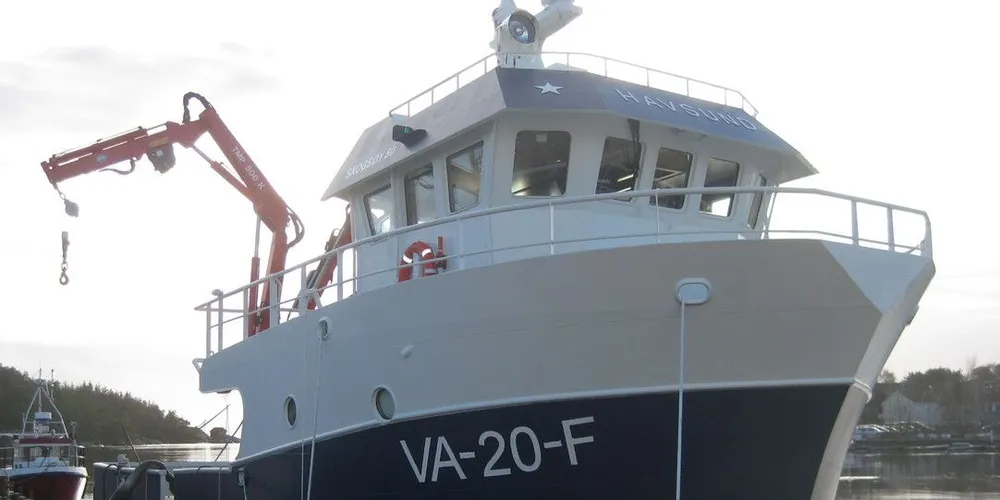 Snurrevadbåten "Havsund" til Alf Ulland tar mesteparten av fangstene sine på Siragrunnen. Foto: Roy Harbakk
