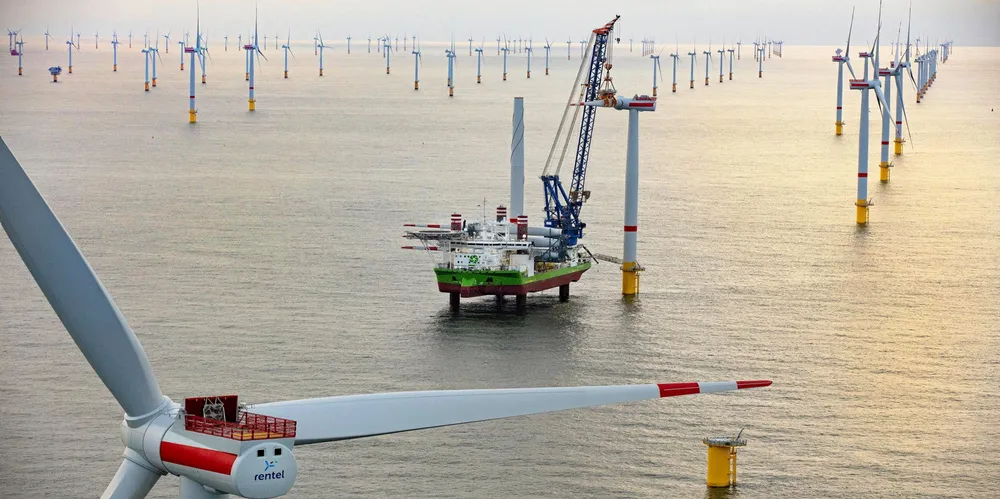 Offshore wind construction work by DEME in Belgium