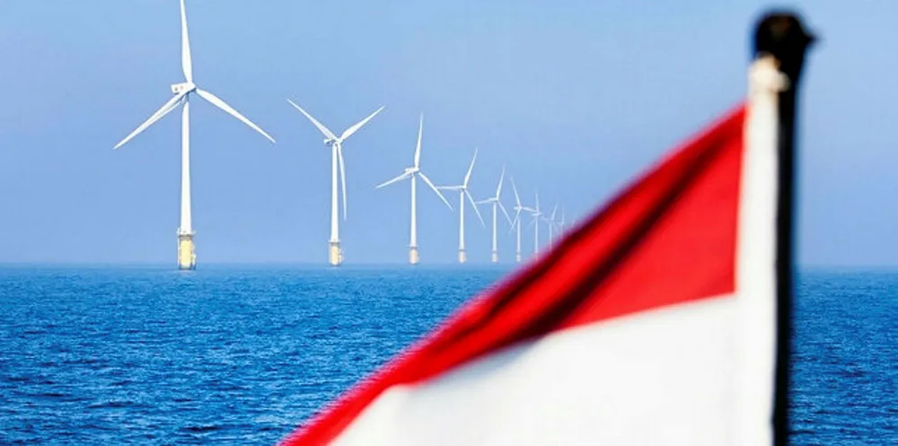 The first large Dutch offshore wind farm, Egmond aan Zee.