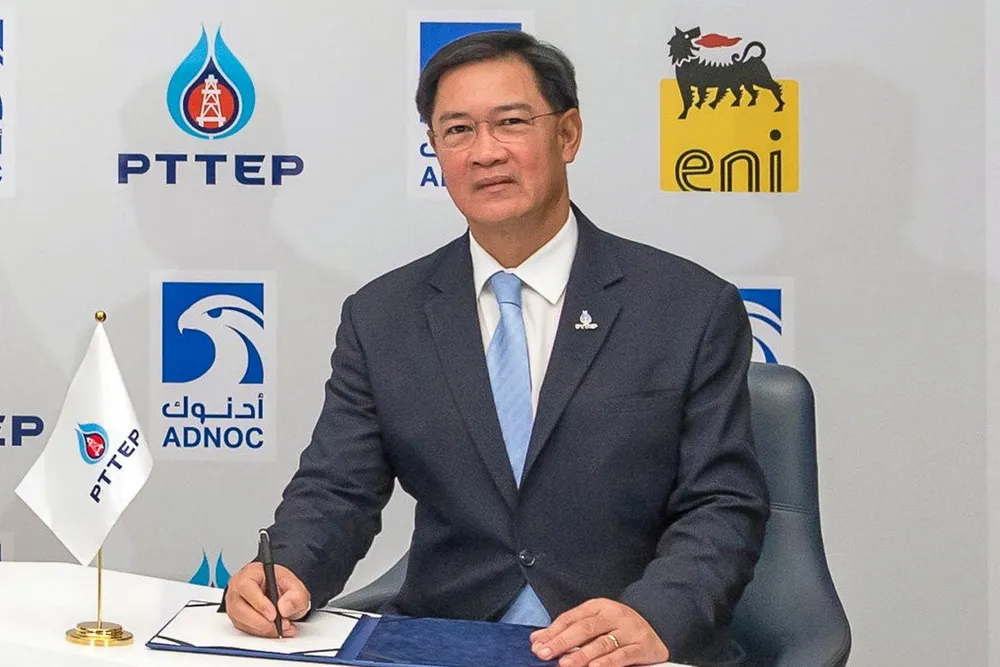 Reason to smile: Phongsthorn Thavisin, president and chief executive of PTTEP