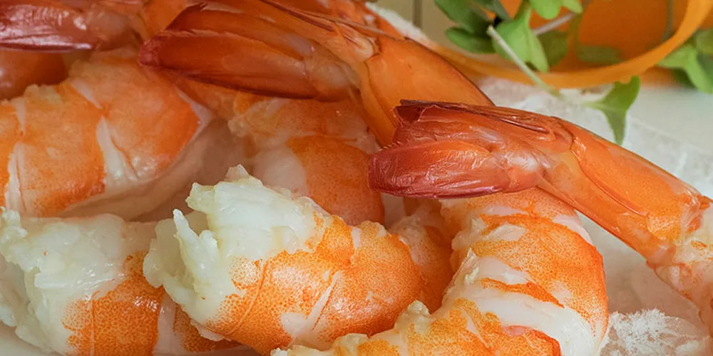 Cooked PDTO Vannamei from Lee Heng Seafood.