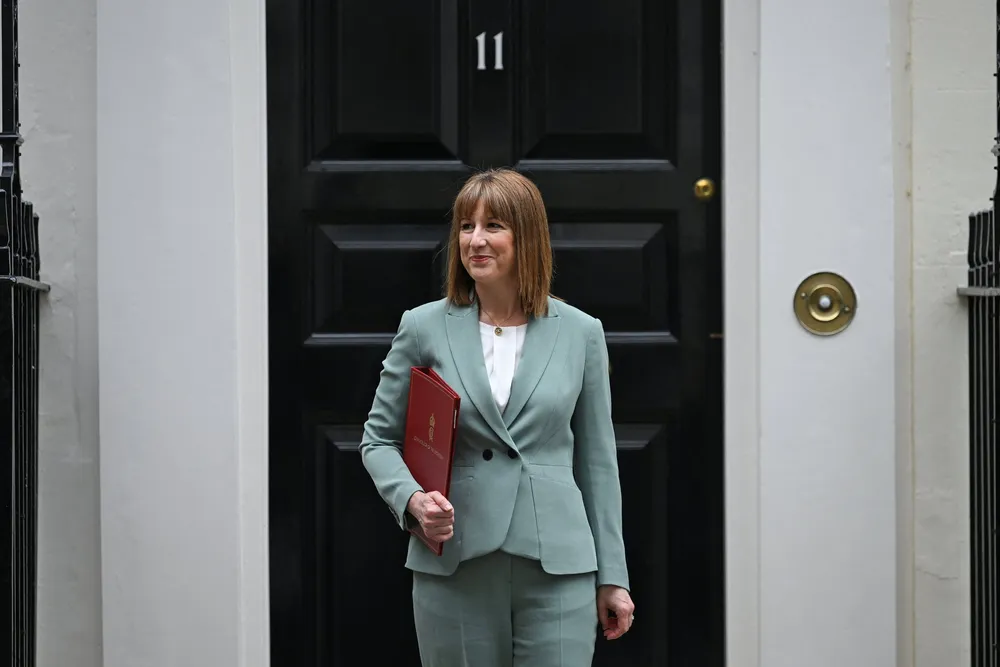 UK Chancellor of the Exchequer Rachel Reeves leaves 11 Downing Street ahead of presenting the Spending Review to parliament in London, this week.