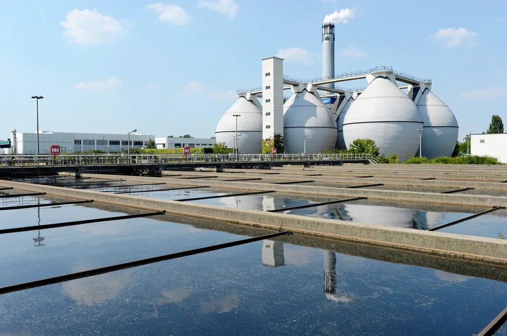 Sewage treatment plant in Germany