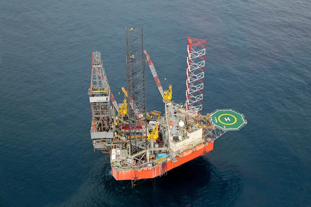 The jack-up drilling rig Naga 4.