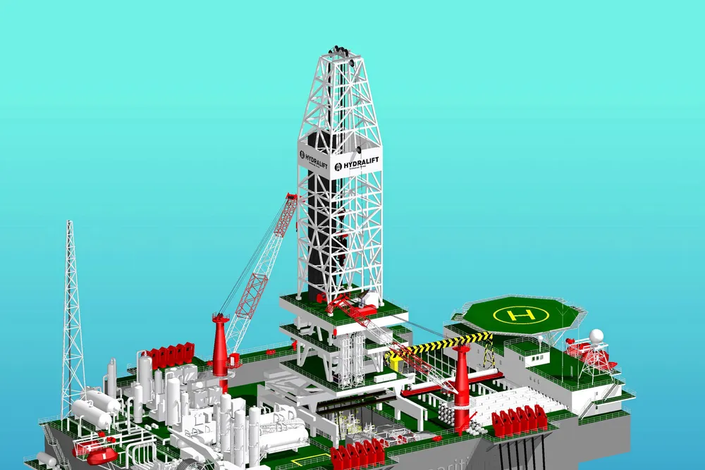 New future: With topsides scrapped, the Octabuoy floater is being turned into an offshore installation vessel.