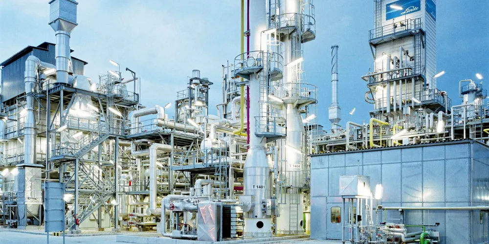 A Linde-built hydrogen steam-reforming plant in Hungary.