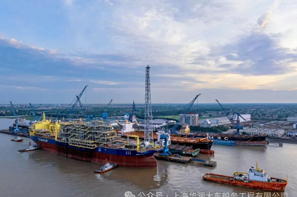 Africa-bound FPSO sets sail from HRDD to Cosco for commissioning