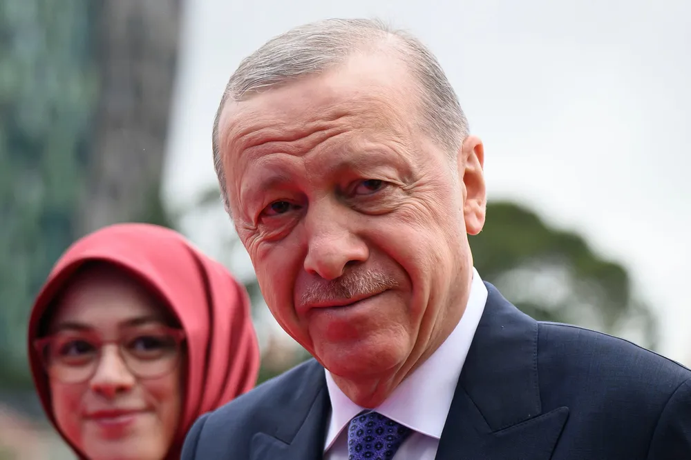 President Recep Erdogan of Turkey unveiled a new gas discovery in the Black Sea on 17 May.