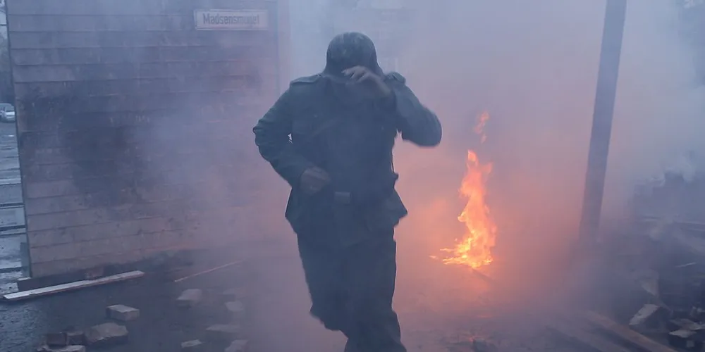 Bergen Fritidsfilmeres siste dokumentar-filmsatsing kalt "Eksplosjonen" Tidlig om morgenen den 20. april 1944, mens bergenserne begynner å våkne til liv, står en 40 meter høy stikkflamme opp fra den hollandske lastebåten «Voorbode». Sekunder etter er den største enkeltkatastrofen i et krigstrett No