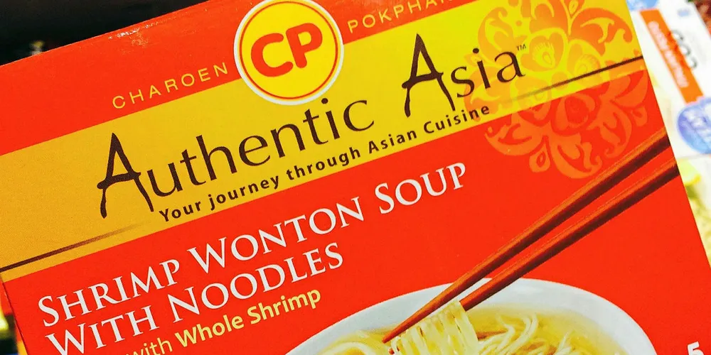 CP Foods Shrimp Wonton Soup, one of many items the Thai giant sells on the US market.