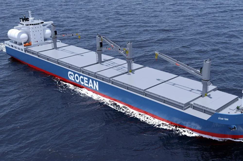 Slik ser tegningen av de nye G2 Ocean-skipene ut.