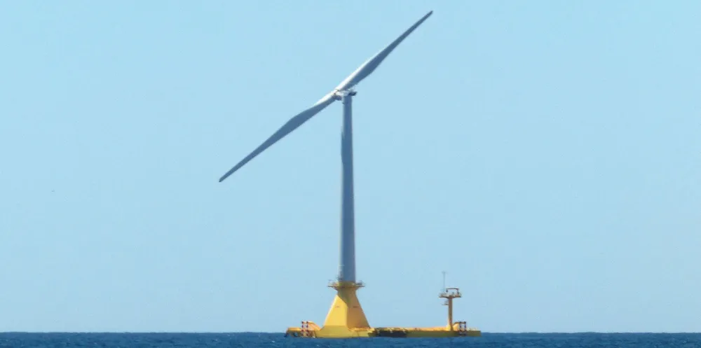 Hibiki floating wind unit off Kitakyushu, Japan.