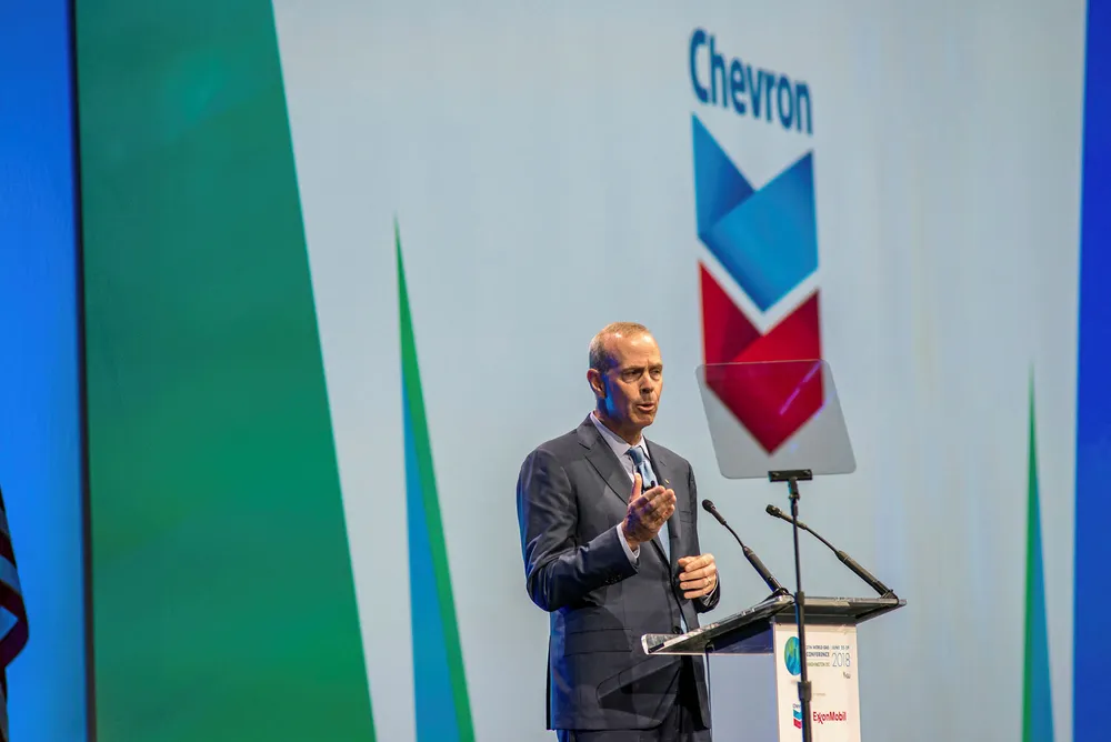 Fourth-quarter loss: Chevron chief executive Mike Wirth