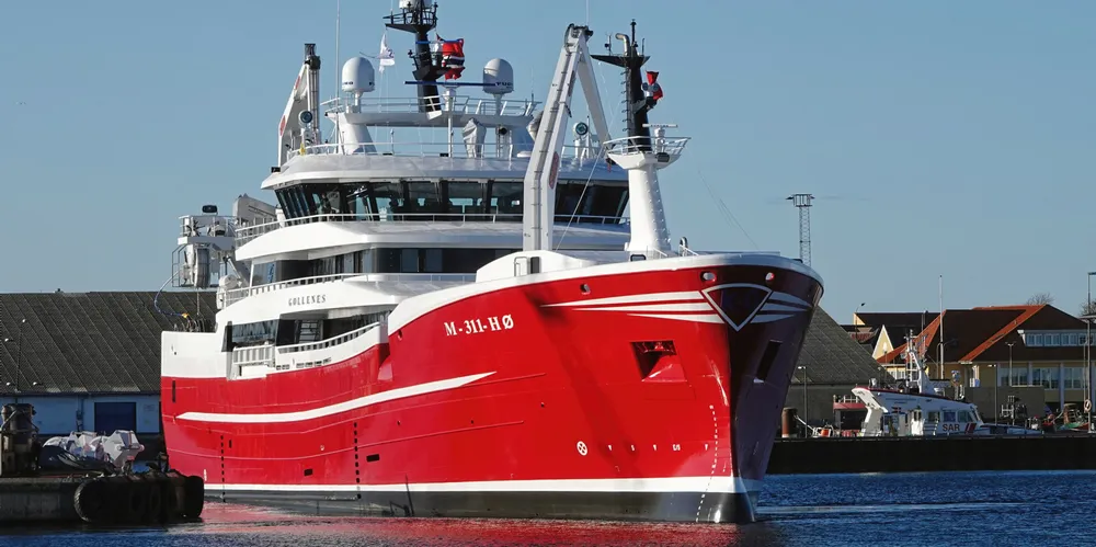 «Gollenes», pelagisk tråler med spesielt design og rikt innhold er nyeste tilskudd til fiskeflåten i Herøy på Sunnmøre.