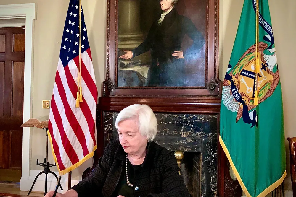 US Treasury secretary Janet Yellen.