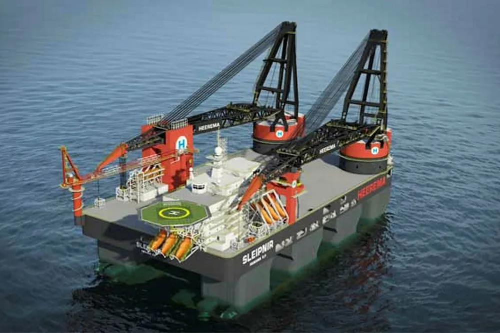 Contracts: Heerema's newbuild semi-submersible crane vessel Sleipnir