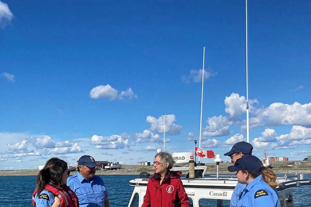 Funding: Minister of Fisheries, Oceans and the Canadian Coast Guard Joyce Murray meeting with Coast Guard search and rescue crew stationed at Rankin Inlet, Nunavut