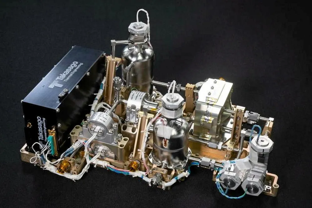 An electrolyser and gas storage system designed to run in the lunar environment.