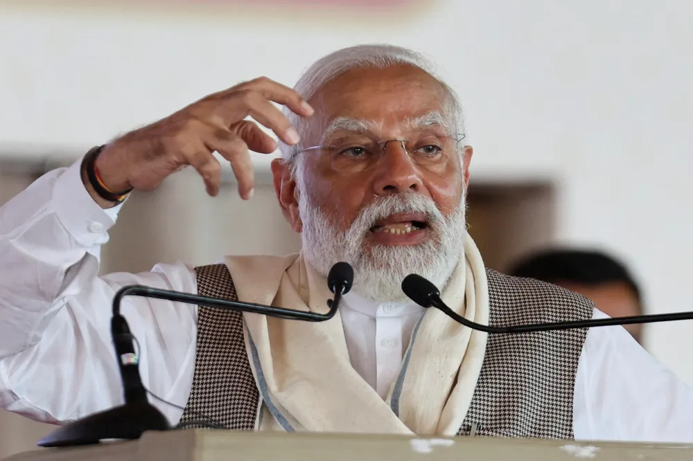 Indias statsminister Narendra Modi er suveren favoritt før Indias rekordvalg.