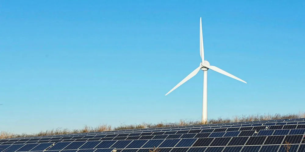 The wind-solar hybrid model is being studied in Texas.