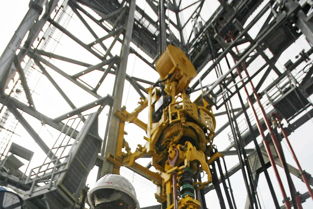 At the yard: a worker at Keppel Fels in Singapore back in 2007.