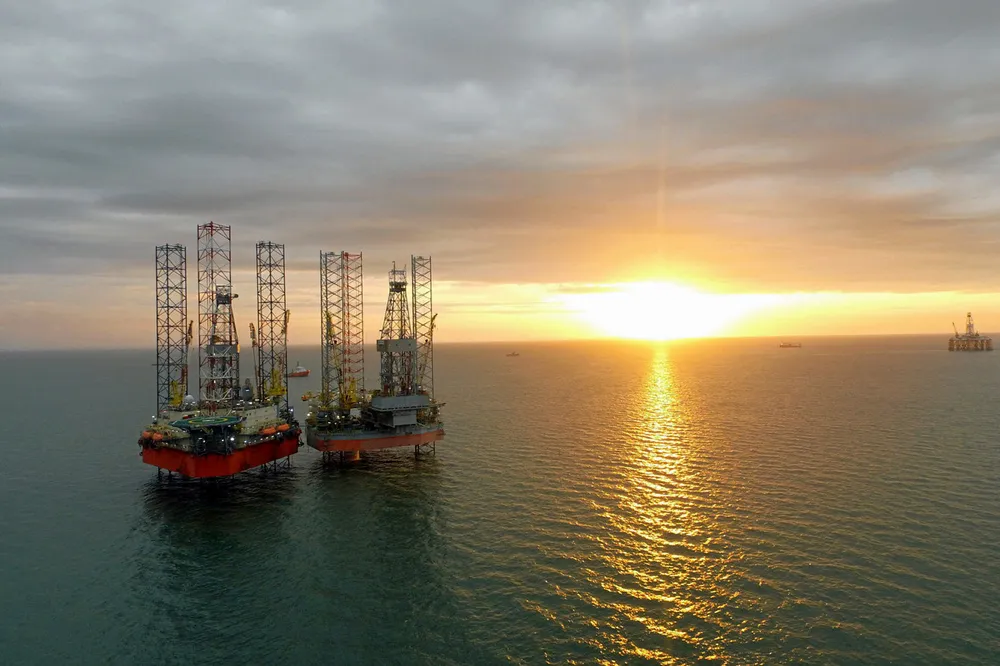 Velesto Drilling jack-up drilling rigs in Malaysian waters.