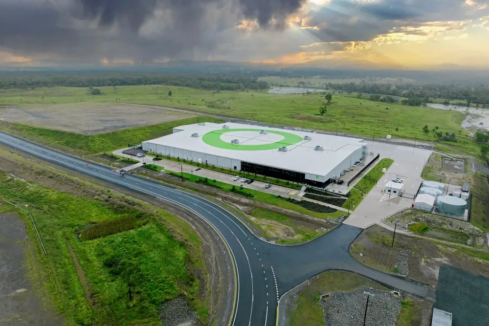An aerial photo of the 2GW electrolyser factory in Gladstone, Queensland.