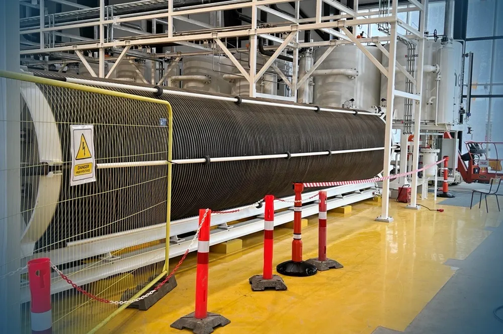 A Nel electrolyser stack at the HySynergy 1 project in Fredericia, Denmark.