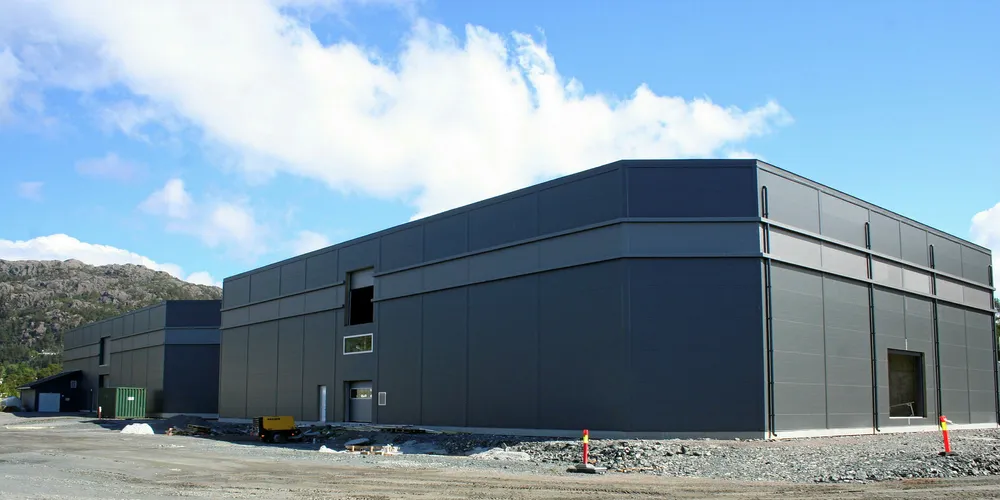 Erko Settefisk's operation in Sagvåg, Norway. The company now wants to build a full land-based salmon growout facility on the site.