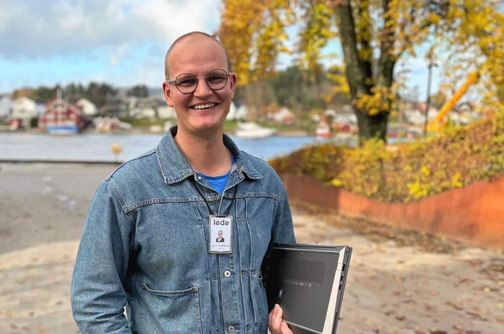 Ole Kristian Grindbakken i Lede spurte bransjen om hjelp til sine nye KI-planer på IT- og nettkonferansen «Teknologioptimistene» tirsdag.