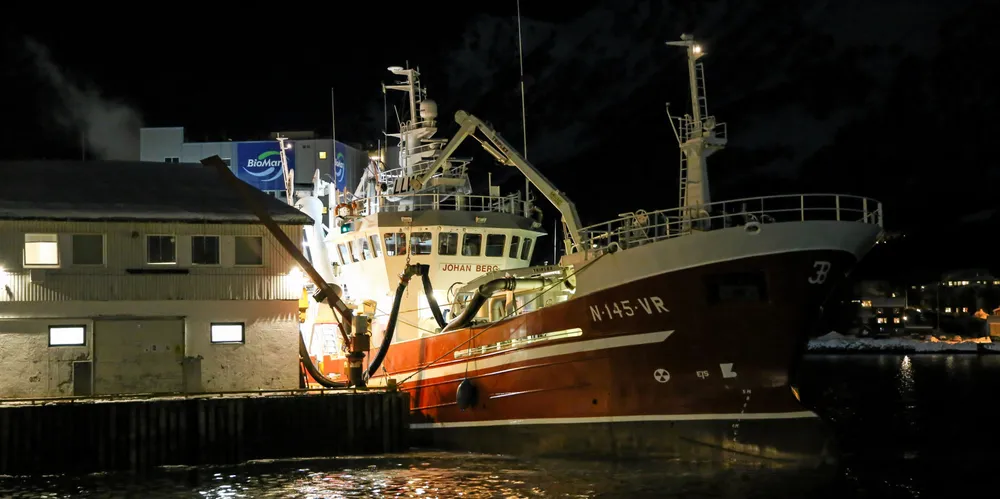 «Johan Berg» fisker for tiden fra Myre, men det er uaktuelt å gå hjem til Værøy med fangsten. – Nei, det er for lange distanser og for dyrt med drivstoff, det er ugunstig, slår eier Trond Berg fast.