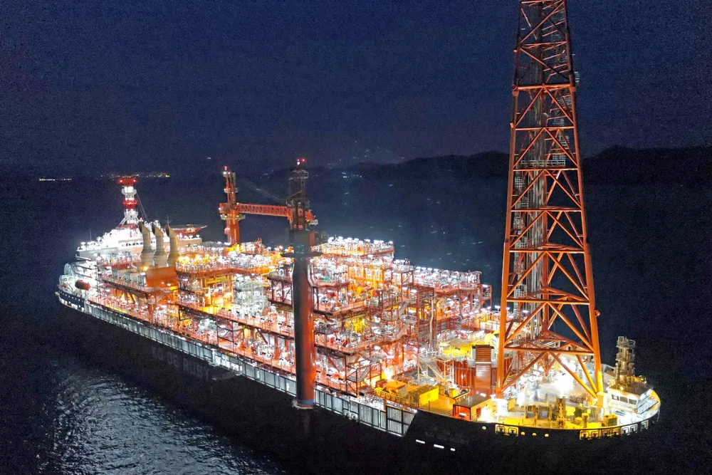 Sailaway: The Ruby FPSO has started its journey to India for deployment at the MJ field.