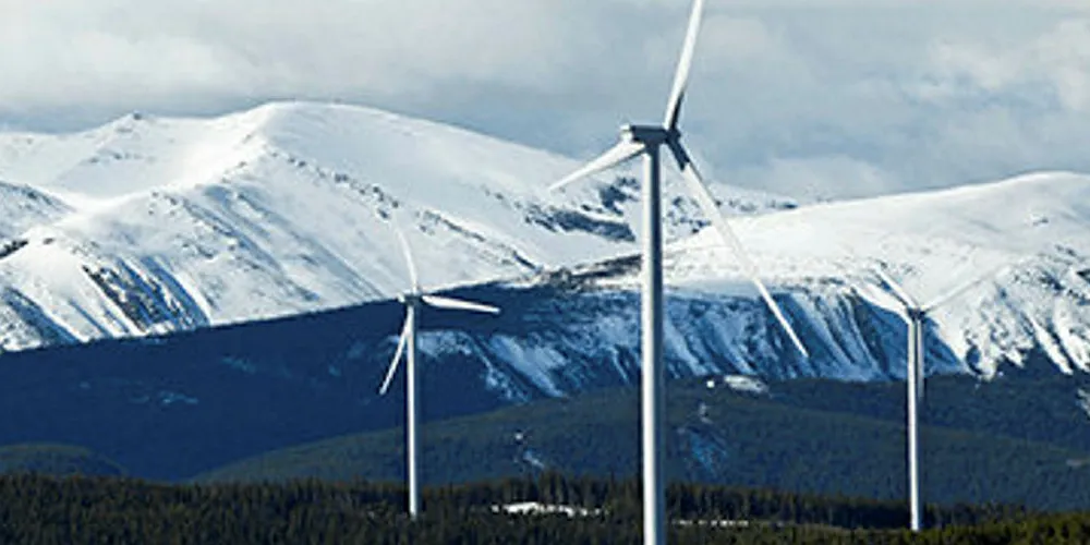 A Pattern Energy wind farm in British Columbia.