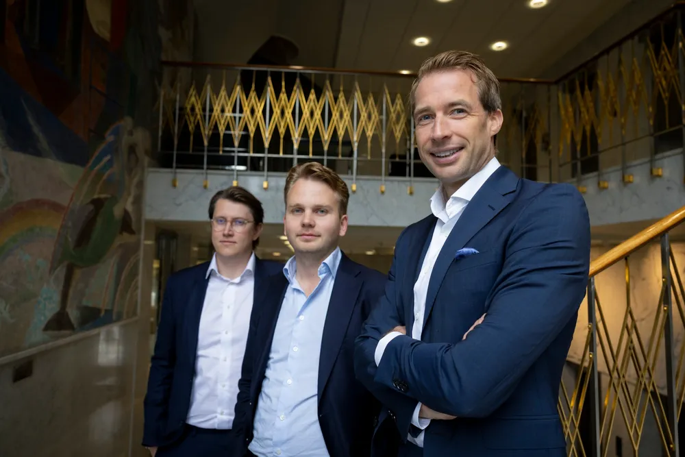 Oljelaget hos Sparebank 1 Markets med analytikerne Erik Aspen Fosså, Rune Tryti og Teodor Sveen-Nilsen.